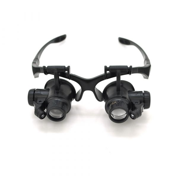 
					Лупа-окуляри бінокулярна NO.9892GJ, 10Х 15X 20X 25X