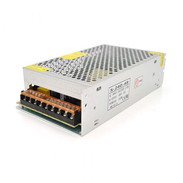 
					Імпульсний блок живлення 48В 5А (240Вт) перфорований (204*116*55) 0.7 кг (200*110*50) Q36