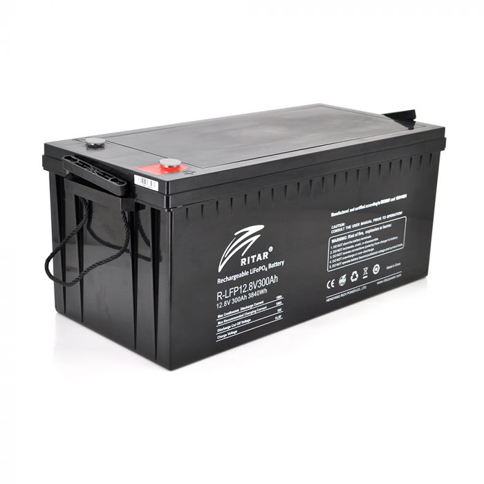 
					Акумуляторна батарея Ritar LiFePO4 12,8V 300Ah  3840Wh ( 522 х 240 х 219 (224) ) Q1