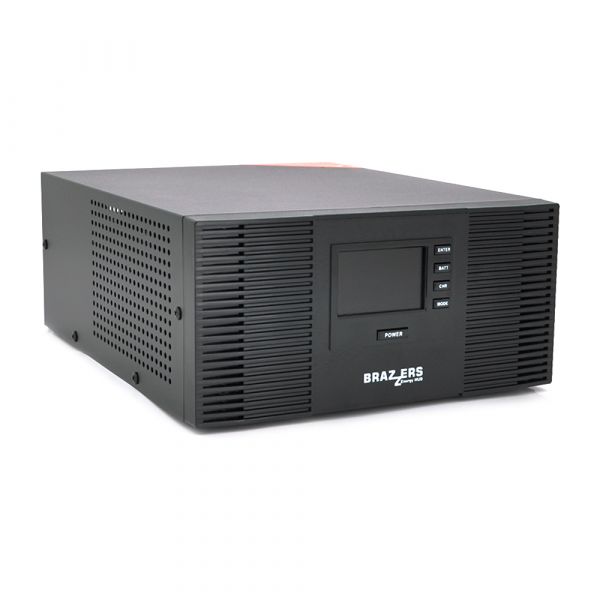 
					Інвертор BRAZZERS BRSW-LFP-1200-12 (1000Вт), під зовнішній АКБ 12V(LiFePo4/GEL/AGM), струм заряду 10/20A, BOX