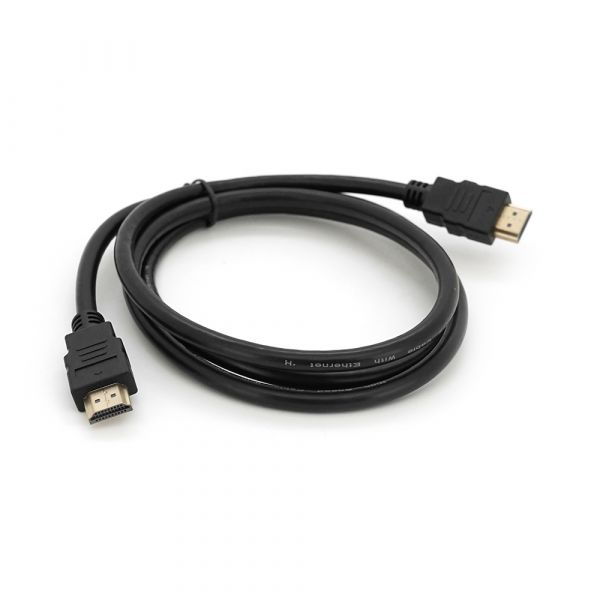 
					Кабель Merlion HDMI-HDMI HIGH SPEED 1.5m, v1.4, OD-7.5mm, круглий Black, коннектор Black, (Пакет) Q250