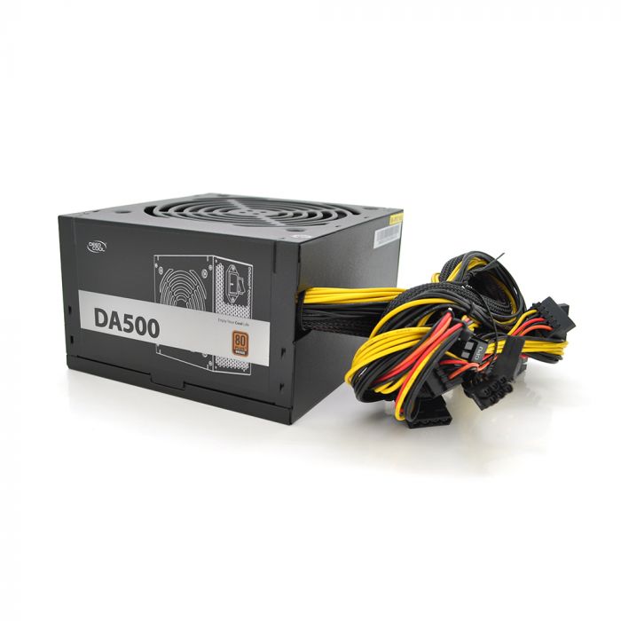 
					Блок живлення DeepCool DA500 80PLUS Bronze 500W, 12cm, Black, 150×140×86mm, Box