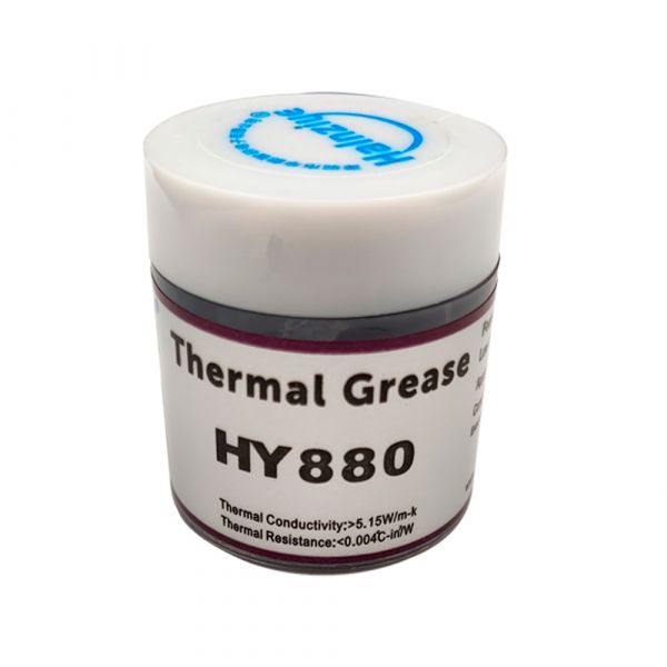 
					Паста термопровідна HY-880 15g, банка, Grey,> 5,15W / m-K, <0.004 ° C-in² / W, -30 ° ≈340 °, Блистер Q50