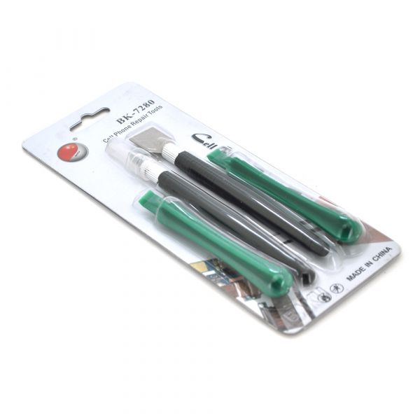 
					Набір інструментів BAKKU BK-7280-D (скальпель, шпателёк, дві лопатки для розбирання корпусів), Blister