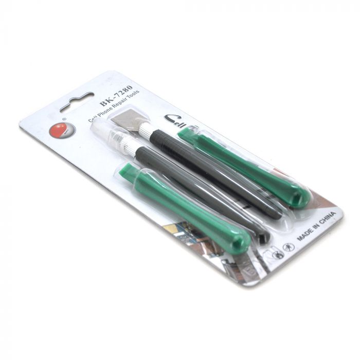 
					Набір інструментів BAKKU BK-7280-D (скальпель, шпателёк, дві лопатки для розбирання корпусів), Blister