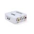 
					Конвертер Mini, AV to HDMI, ВХІД 3RCA (мама) на ВИХІД HDMI (мама), 720P / 1080P, White, BOX