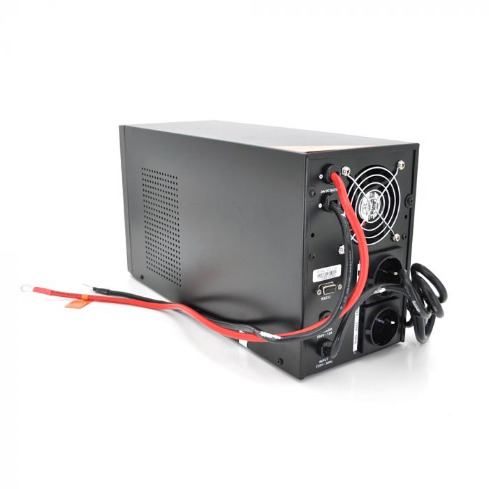 
					Iнвертор з правильною синусоїдою RITAR RTSW-1500 LCD (1000Вт), 12В, під зовнішній АКБ, Q1  (500*245*350) 14,9 кг (400*145*210), Q1, Box