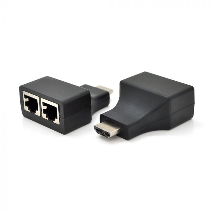 
					Одноканальний пасивний подовжувач HDMI сигналу по UTP кабелю по двох витих парах. Дальність передачі: -30метров, 720P-cat5e, 1080Р- cat6e
