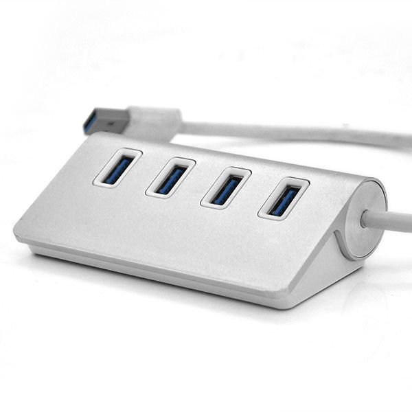 
					Хаб USB 3.0 алюмінієвий, 4 порту, 20 см, заряд до 900mAh, підтримка до 2TB, Пакет