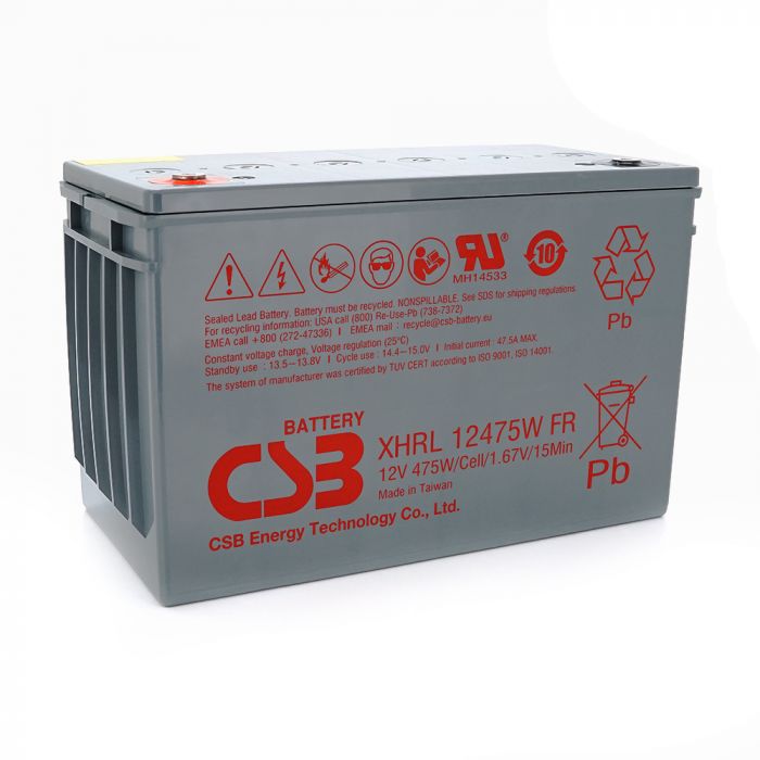 
					Аккумуляторная батарея CSB XHRL12475W, 12V 118.8Ah (343х213х170мм)