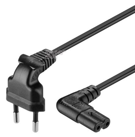 
					Кабель живлення 1.2m, 0.5mm, PC-184/2 CEE7 / 16-C7 2 pin (для побутової техніки), Black, 90 ° OEM Q50 / 250 МЕДЬ !!!