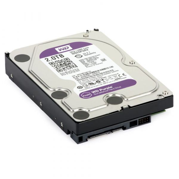 
					Жорсткий диск 3.5 "WD20PURX, 2 ТБ, SATA 6 Гб / с, IntelliPower, кеш 64 МБ
