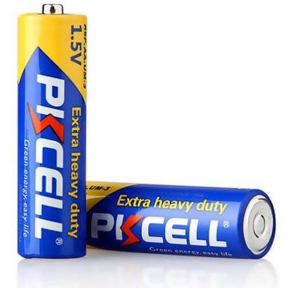 
					Батарейка сольова PKCELL 1.5V AA / R6, 2 штуки в блістері ціна за блістер, Q12