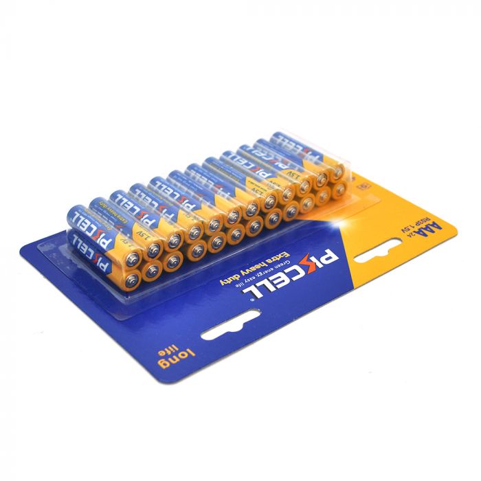 
					Батарейка сольова PKCELL 1.5V AAA / R03, 24 штуки в блістері ціна за блістер, Q12