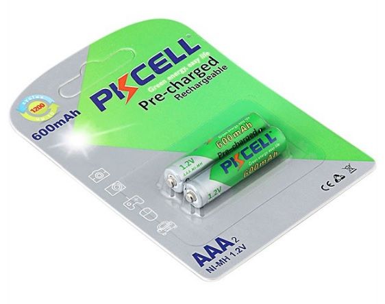 
					Акумулятор PKCELL 1.2V AAA 600mAh NiMH Already Charged, 2 штуки в блістері ціна за блістер, Q12