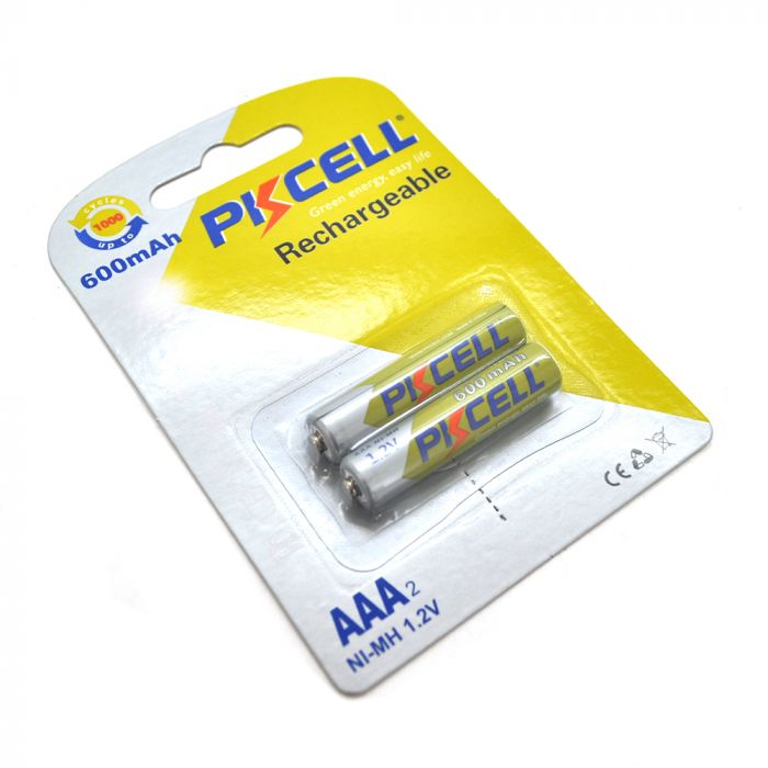 
					Акумулятор PKCELL 1.2V AAA 600mAh NiMH Rechargeable Battery, 2 штуки в блістері ціна за блістер, Q12