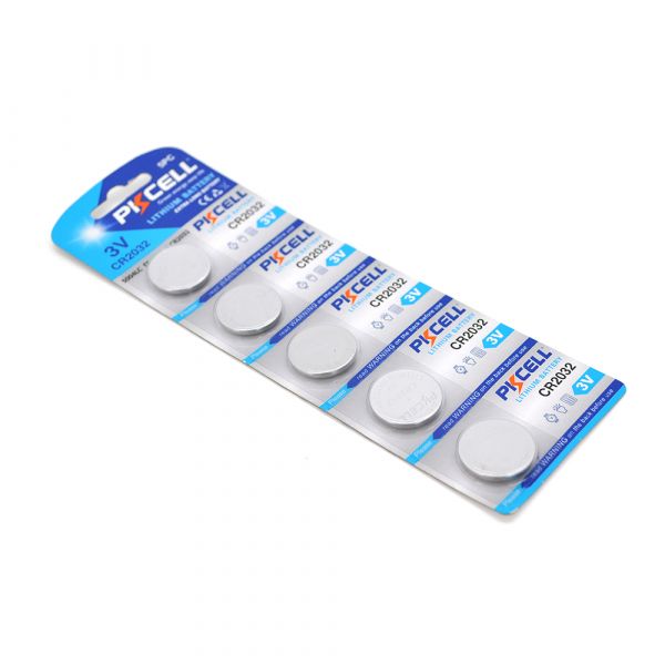 
					Батарейка літієва PKCELL CR2032, 5 шт в блістері (упак.100 штук) ціна за блістер Q30/600