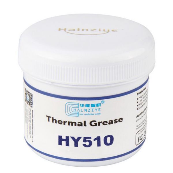 
					Паста термопровідна HY-510 150g, банка, Grey,> 1,93W / m-K, <0.225 ° C-in² / W, -30 ° ≈300 °, BOX Q1