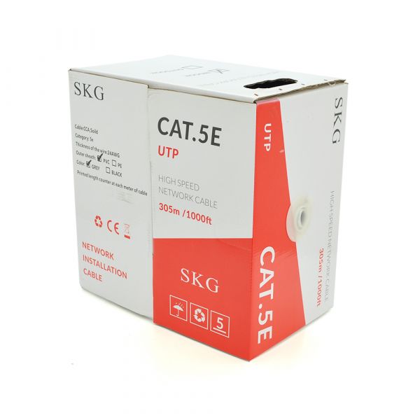 
					Вита пара UTP cat 5E 4PR (0,50мм) CCA PVC 305м, White