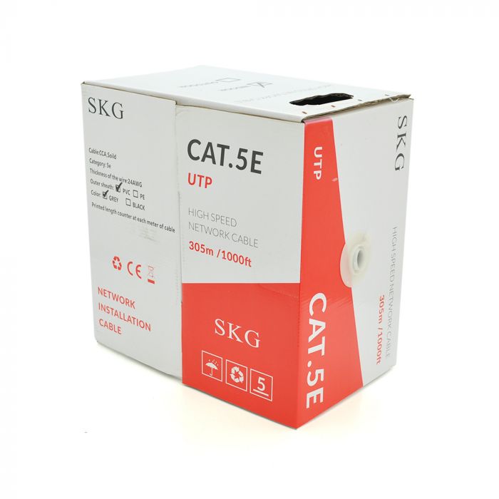 
					Вита пара UTP cat 5E 4PR (0,50мм) CCA PVC 305м, White