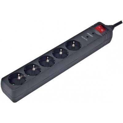 Мережевий фільтр 4.5м EnerGenie SPG5-C-15 5розеток, чорний