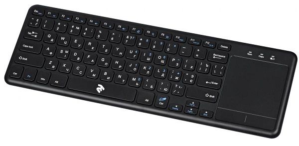 Клавіатура бездротова 2E Touch Keyboard KT100 Black (2E-KT100WB)
