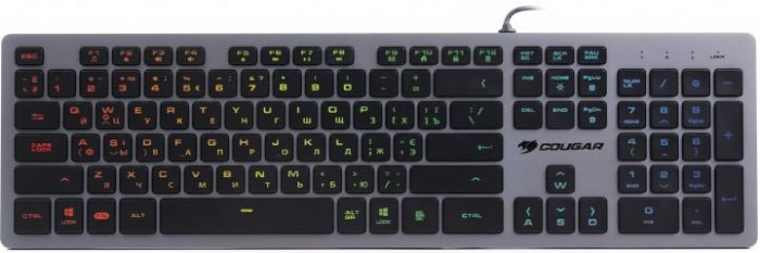 Клавіатура ігрова Cougar VANTAR AX Black  ігрова механічна, RGB-підсвітка,  алюмінієвий корпус