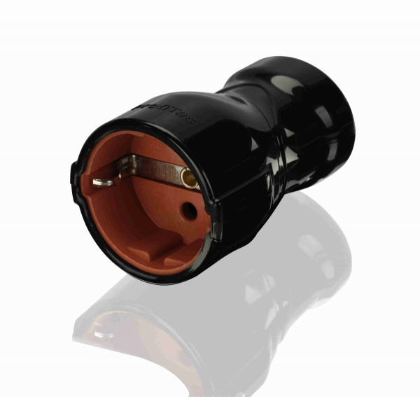 Profitec гнездо штепсельное с заземлением, черное