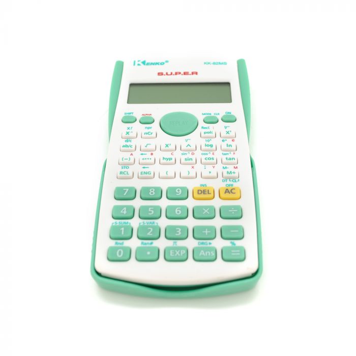 
					Калькулятор інженерний KK-82MS-3, 52 кнопки, мікс-колір, розміри 160 * 60 * 20мм, BOX