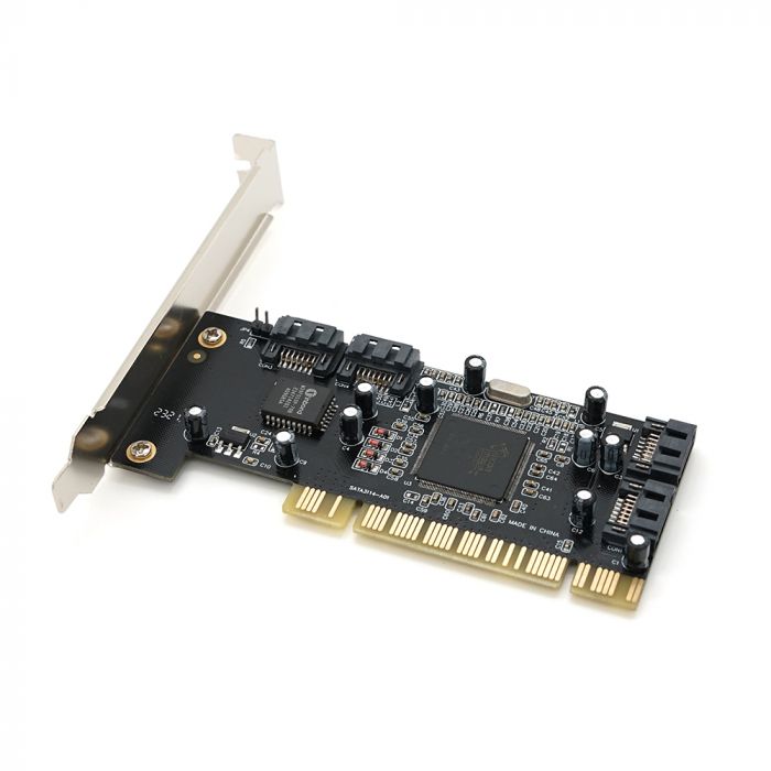 
					Контролер PCI => SATA 2.0, SIL3114, 1.5Gb / s, 4 порту внутрішніх, RAID, + кабель SATA, BOX