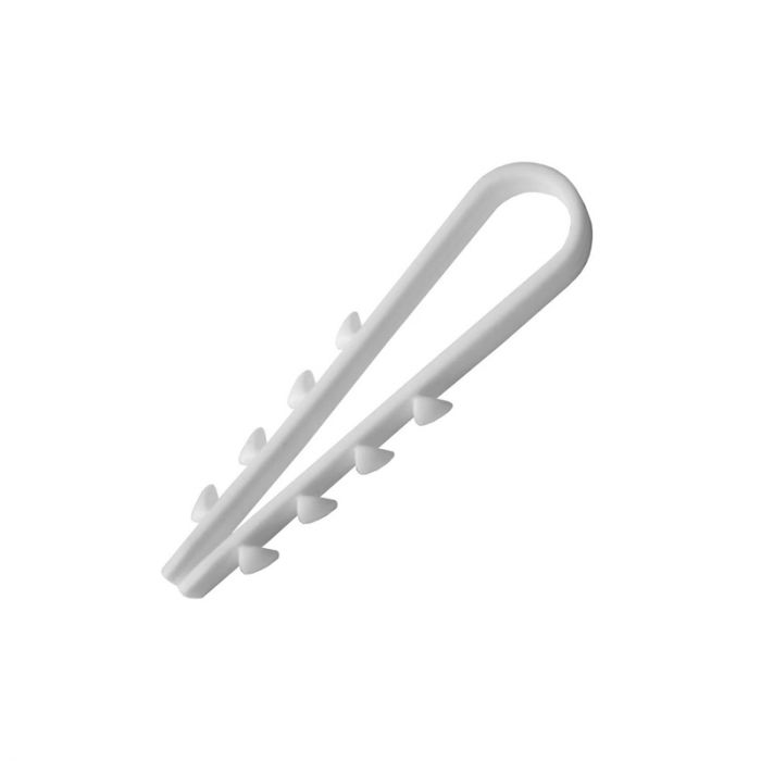 
					Зажим ялинка 10 mm для кругл.каб (100 шт) НЕЙЛОН, бiлi