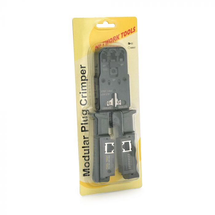 
					Інструмент HT-022 для обжимки RJ-45 (8P8C) та RJ-12/11 (6P6C), з тестером, профі якість