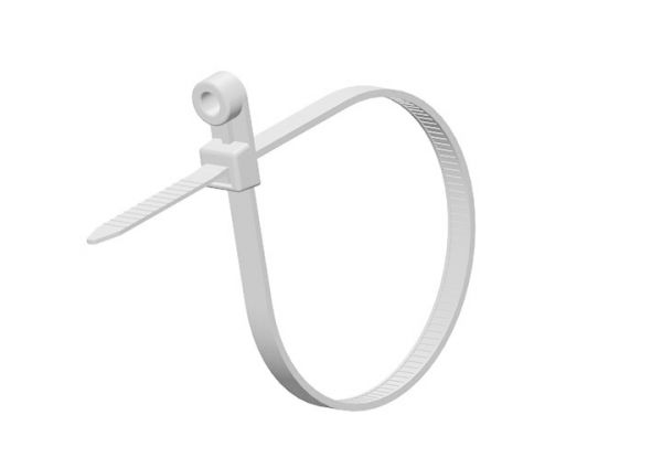 
					Стяжки нейлон під дюбель RITAR 5.0х200mm білі (100 шт) висока якість, діапазон робочих температур: від -45С до + 80С Q65