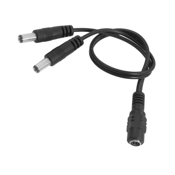 
					Дільник живлення DC-F => 2xDC-M (D 5,5x2,5мм) кабель довжиною 40см