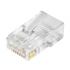 
					Конектор Merlion RJ-45 8P8C UTP Cat-6 (50 шт/уп.) для наскрізного підключення