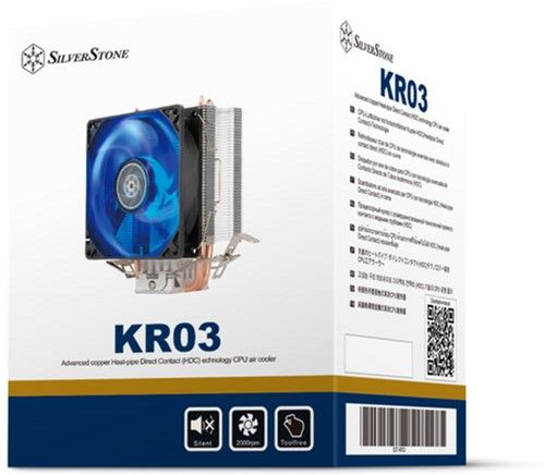 Кулер процесорний SilverStone Kryton KR03 (SST-KR03) TDP65W fo Socket 775/115X/1200/1366 & AMD Socket AM5/AM4/AM3/AM2/FM1