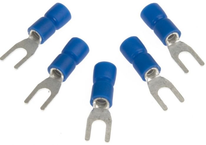 
					Клема тип "U" 0.7мм, SV3.5-4, провід 2.5-4.0, ізольована, максимальний струм 37А, під обтискача, латунь, 100 штук в упаковці, ціна за упаковку