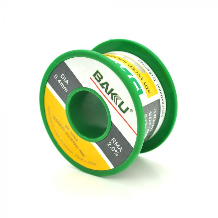 
					Припій BAKKU дротяний Solder wire BK10004 DIA 0,4mm (50g), OEM