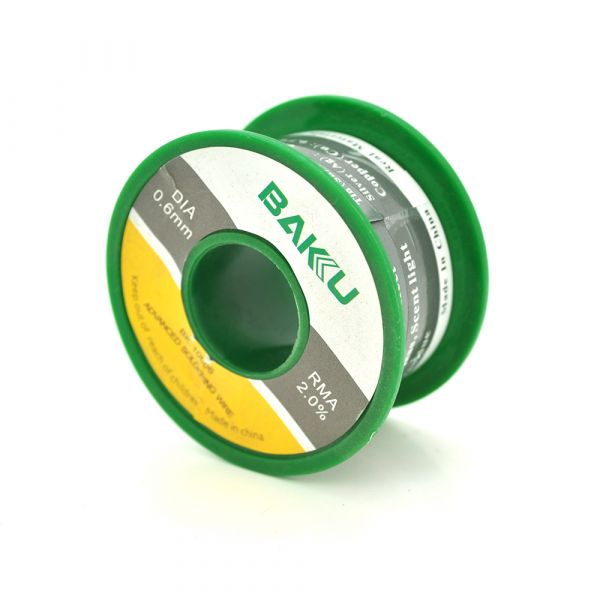 
					Припій BAKKU дротяний Solder wire BK10006 DIA 0,6mm (50g)