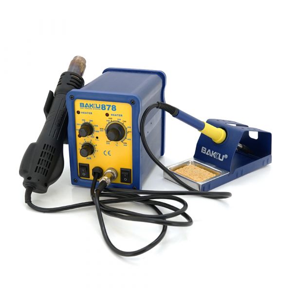 
					Паяльна станція BAKKU BK-878, фен, паяльник (257*172*167) 2,25 кг