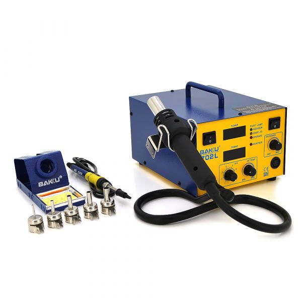
					Паяльна станція BAKKU BK-702L  цифрова індикація, фен, паяльник 320*270*192) 4,82 кг