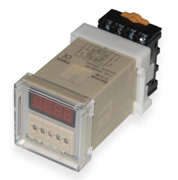 
					Реле часу DH48S-2Z з індикацією затримки часу +  колодка для підключення, 24 VDC