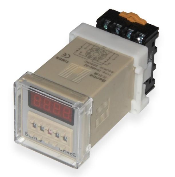 
					Реле часу DH48S-2Z з індикацією затримки часу +  колодка для підключення, 24 VDC