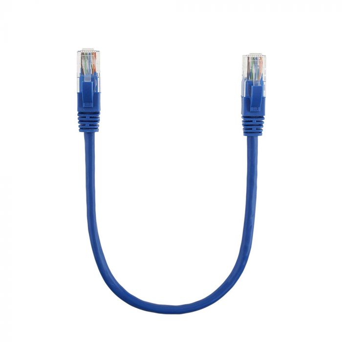 
					Патч-корд литий RITAR, CCA, UTP, RJ45, Cat.5e, 0,3m, синій Q710
