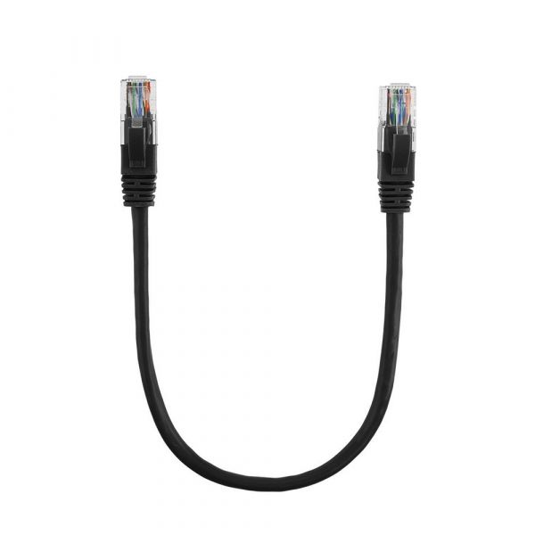 
					Патч-корд литой RITAR, CCA, UTP, RJ45, Cat.5e, 0,3m, черный Q710