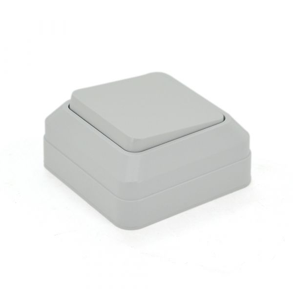 
					Вимикач одинарний зовнішнього монтажу O0021, White, Q20