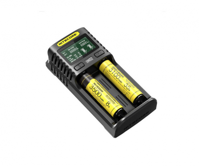 
					Зарядний пристрій універсальний Nitecore Digicharger UM2, 2 канали, LCD дисплей, підтримує Li-ion, Ni-MH і Ni-Cd AA (R6), ААA (R03), AAAA, С (R14)