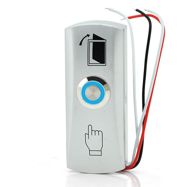 
					Кнопка виходу EXIT 805. NC/NO /C. алюмінієва. Підсвічування DC12V. 80х30х20мм