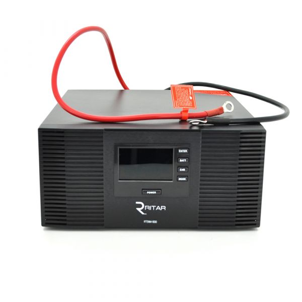 
					Інвертор з правильною синусоїдою RITAR RTSWrl-600 (420Вт) , 12В з переключенням струму заряду 10A і 20 A (360*330*230) 9,6 кг (290*255*120)