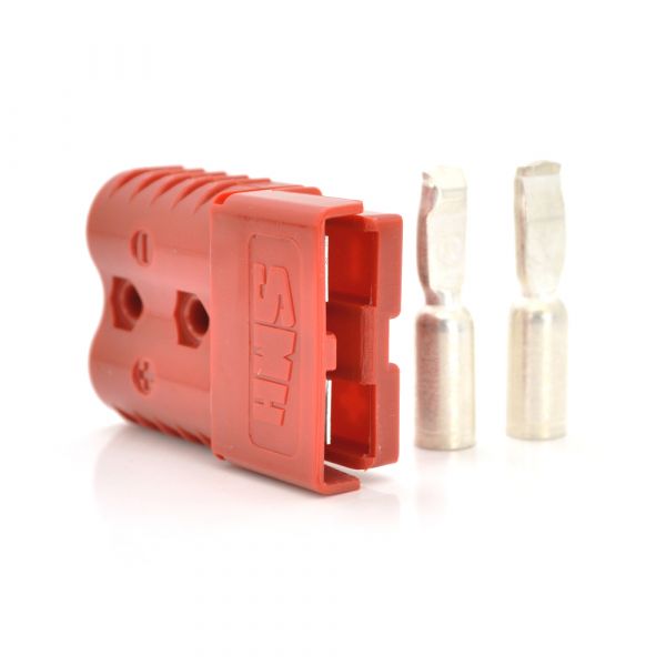 
					Силовий роз'єм живлення "Anderson" 120А 600V + 2 роз'єми, червоний